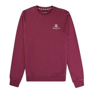 Aquascutum Unisex Adult Logo Active Sweatshirt / Burgundy